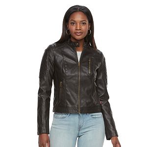 Women's Levi's Faux-Leather Moto Jacket!