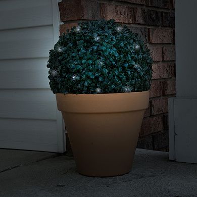 Navarro Topiary Solar Light Ball Outdoor Decor