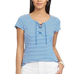 Women's Chaps Lace-Up Tee