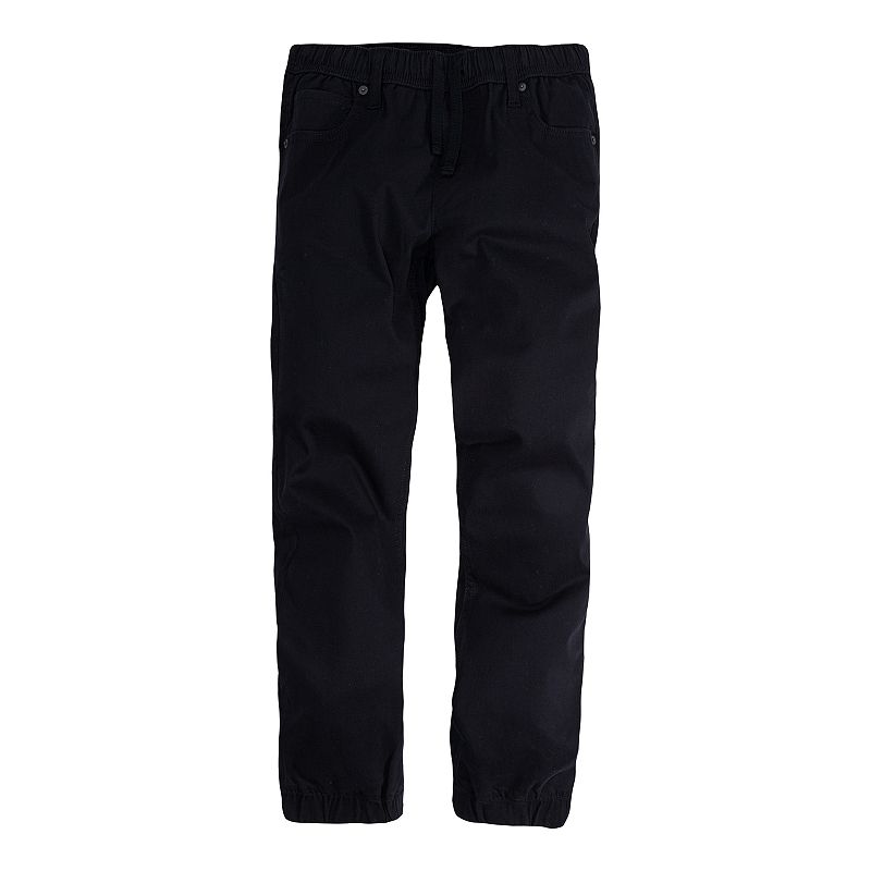 UPC 009328261827 product image for Boys 8-20 Levi's Twill Jogger In Regular & Husky, Boy's, Size: XL, Black | upcitemdb.com