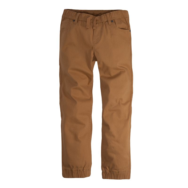 UPC 009328261766 product image for Boys 8-20 Levi's Twill Jogger In Regular & Husky, Boy's, Size: Large, Dark Beige | upcitemdb.com