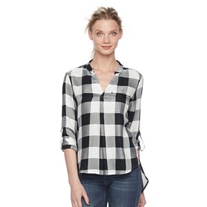 Women's Rock & Republic® Plaid Twill Top