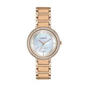Citizen Eco-Drive Women's Silhouette Crystal Stainless Steel Watch - EM0483-54D