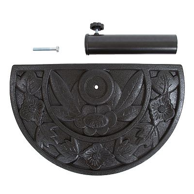 half stand for patio umbrella Us Weight Round 20 lb Base Versatile in design Pure Garden 20 lb Half