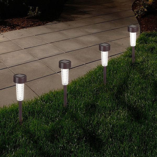 Navarro Outdoor Solar Led Path Light Garden Stake 6 Piece Set