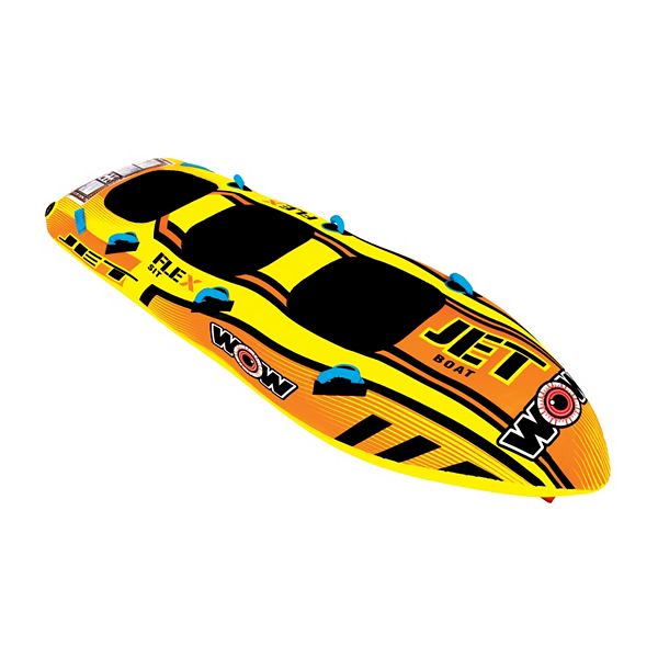 WOW Watersports Jet Boat 1-2 Rider Inflatable Water Tube Boat Towable 17-1020 