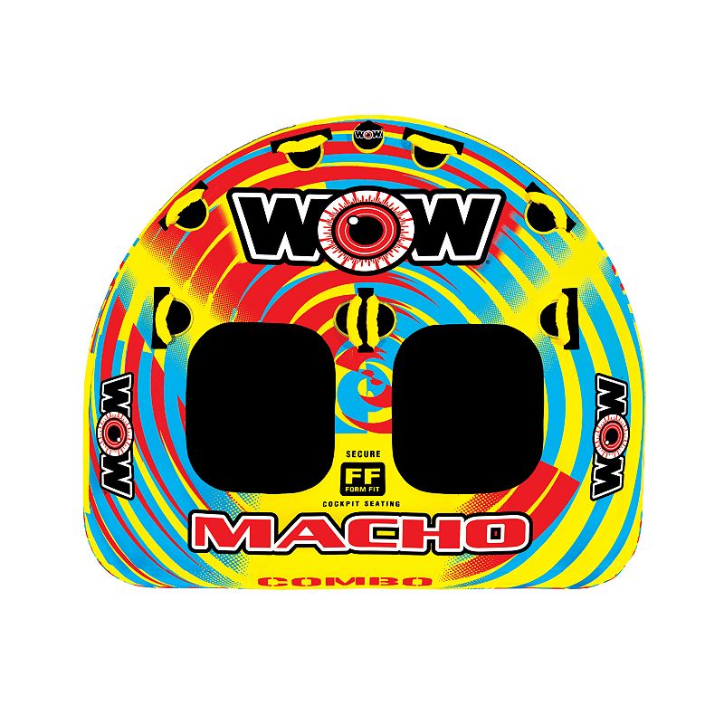 Wow Watersports Macho 2-Person Inflatable Towable, Multicolor