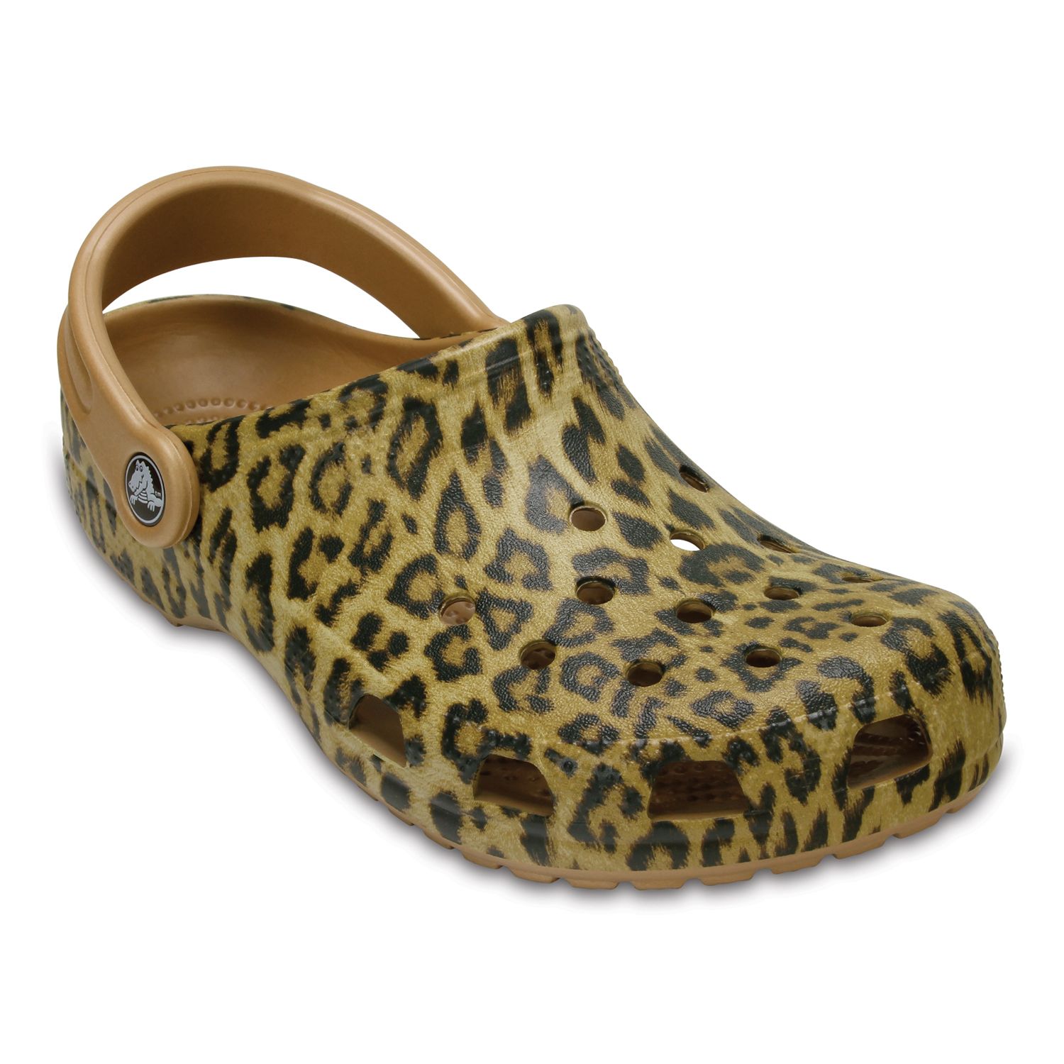 leopard print crocs