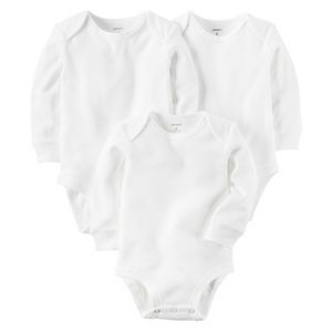 Baby Carter's 3-pk. White Bodysuits