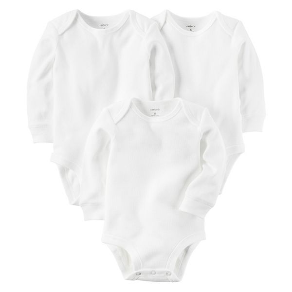 Baby Carter's 3-pk. White Bodysuits