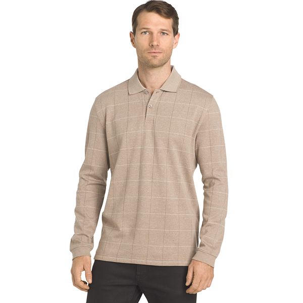 Van heusen long sleeve polo clearance shirts