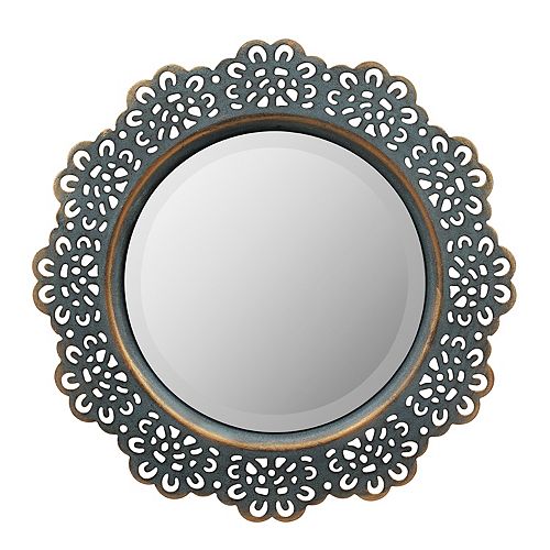 Stonebriar Collection Beveled Metal Wall Mirror