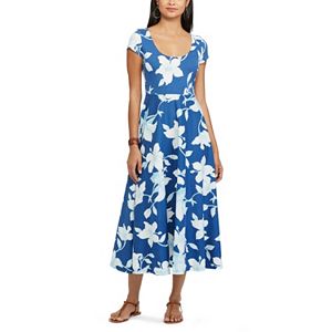 Women's Chaps Floral Fit & Flare Dress