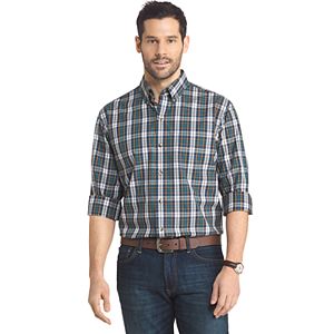 Men's Arrow Regular-Fit Plaid Button-Down Shirt