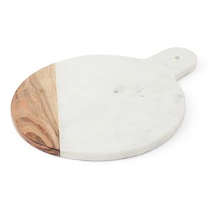 Food Network™ Round Marble & Acacia Paddle Board