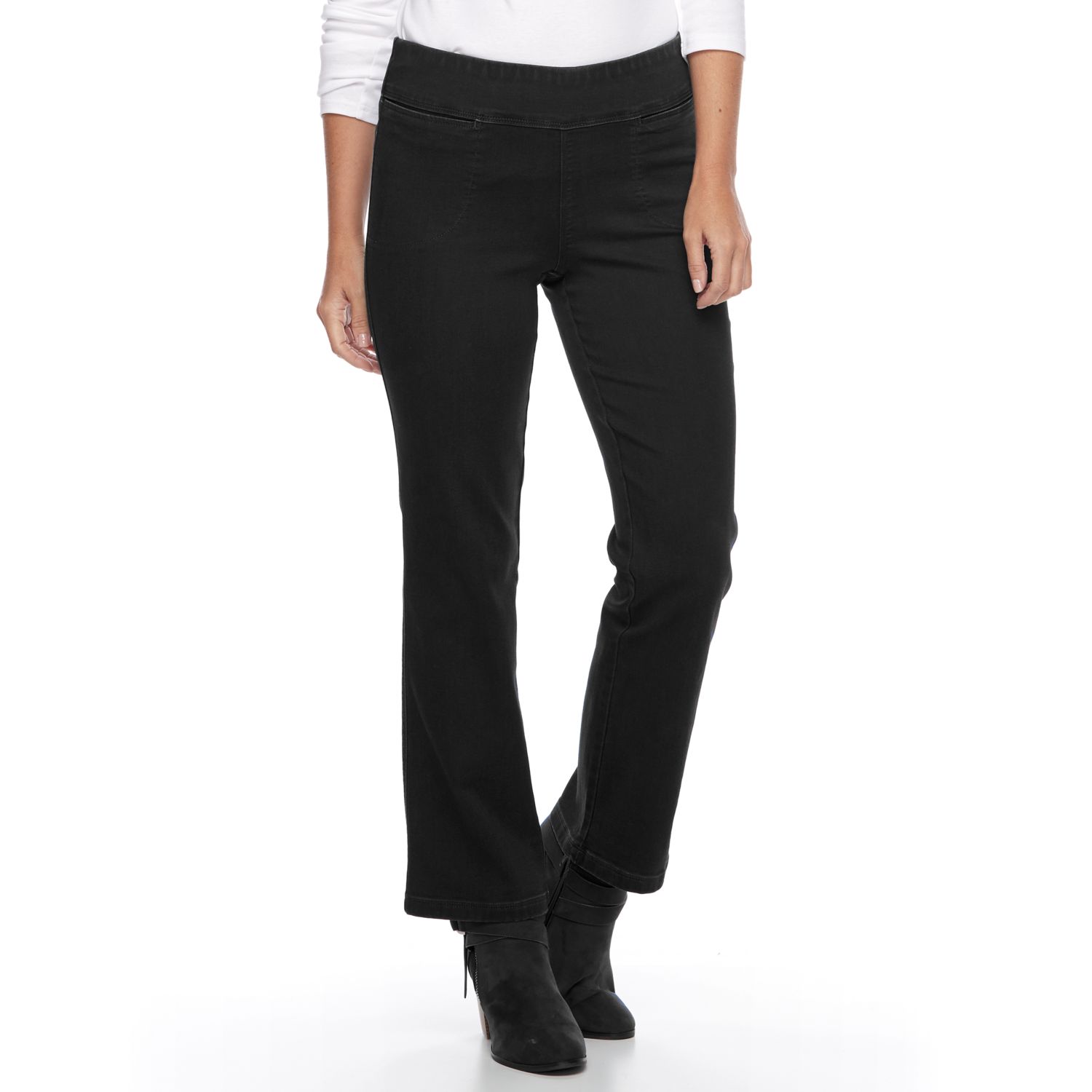 croft and barrow pull on stretch jeans