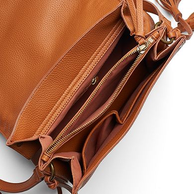 Sonoma Goods For Life® Addison Basket Weave Flap & Tassel Crossbody Bag