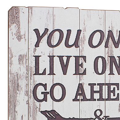 Stonebriar Collection "Live Your Adventure" Wall Decor