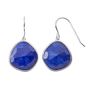 Sterling Silver Lapis Lazuli Drop Earrings