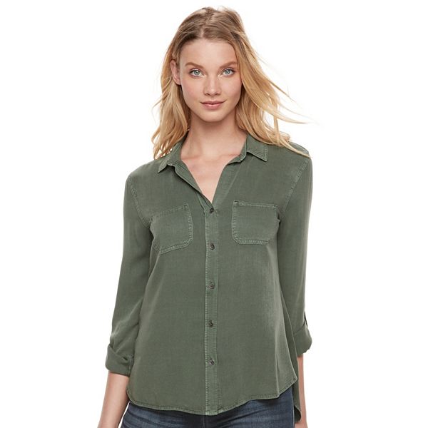 Women's Rock & Republic® Twill Shirt