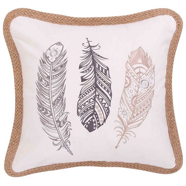 Tammy Feathers Throw Pillow
