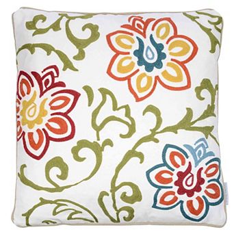 Hazel Floral Pattern Throw Pillow