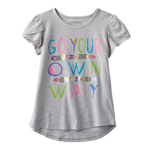 Girls 4-10 Jumping Beans® Glitter Graphic Tee