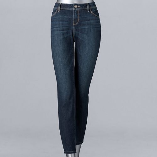 Petite Simply Vera Vera Wang Everyday Luxury Midrise Skinny Jeans