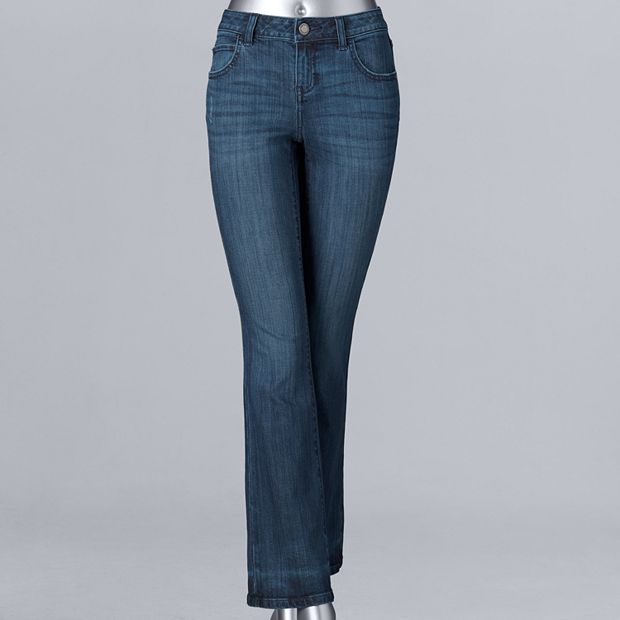 Women's SIMPLY VERA WANG Luxury Bootcut Jeans