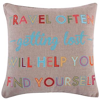 Margo Travel Often Throw Pillow