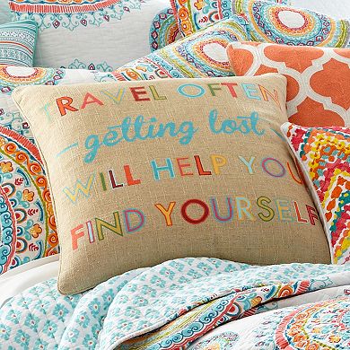 Margo Travel Often Throw Pillow