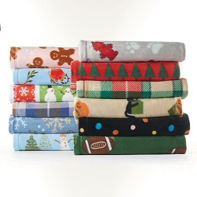 St. Nicholas Square® Print Fleece Throw