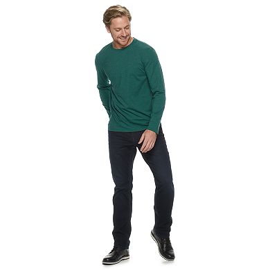 Men's Apt. 9 Premier Flex Long Sleeve Crewneck Tee