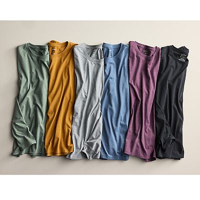 Men's Apt. 9® Premier Flex Long Sleeve Crewneck Tee