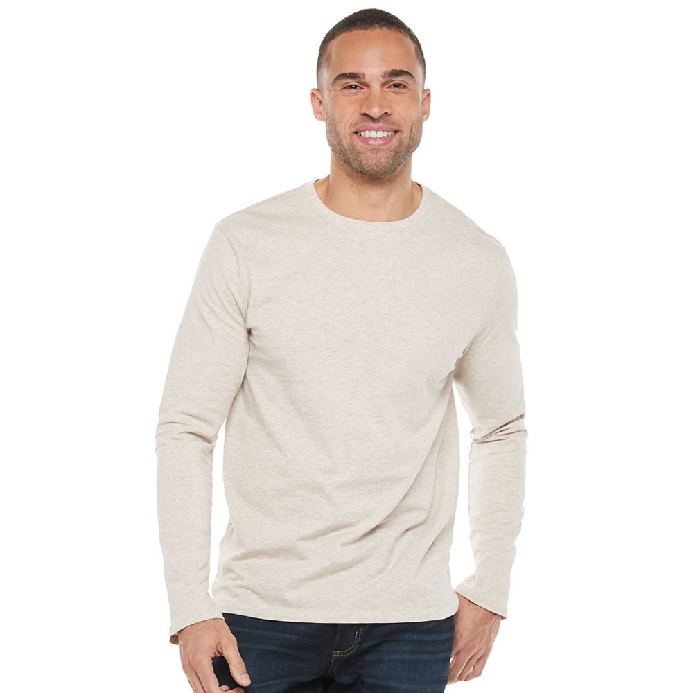 Men's Apt. 9® Premier Flex Long Sleeve Crewneck Tee
