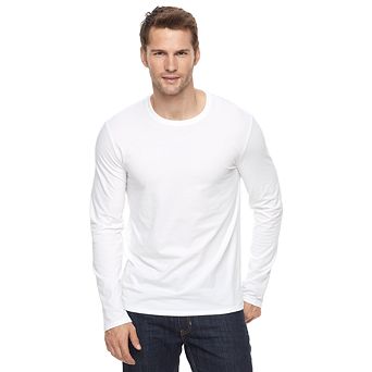 Men's Apt. 9® Premier Flex Long Sleeve Crewneck Tee
