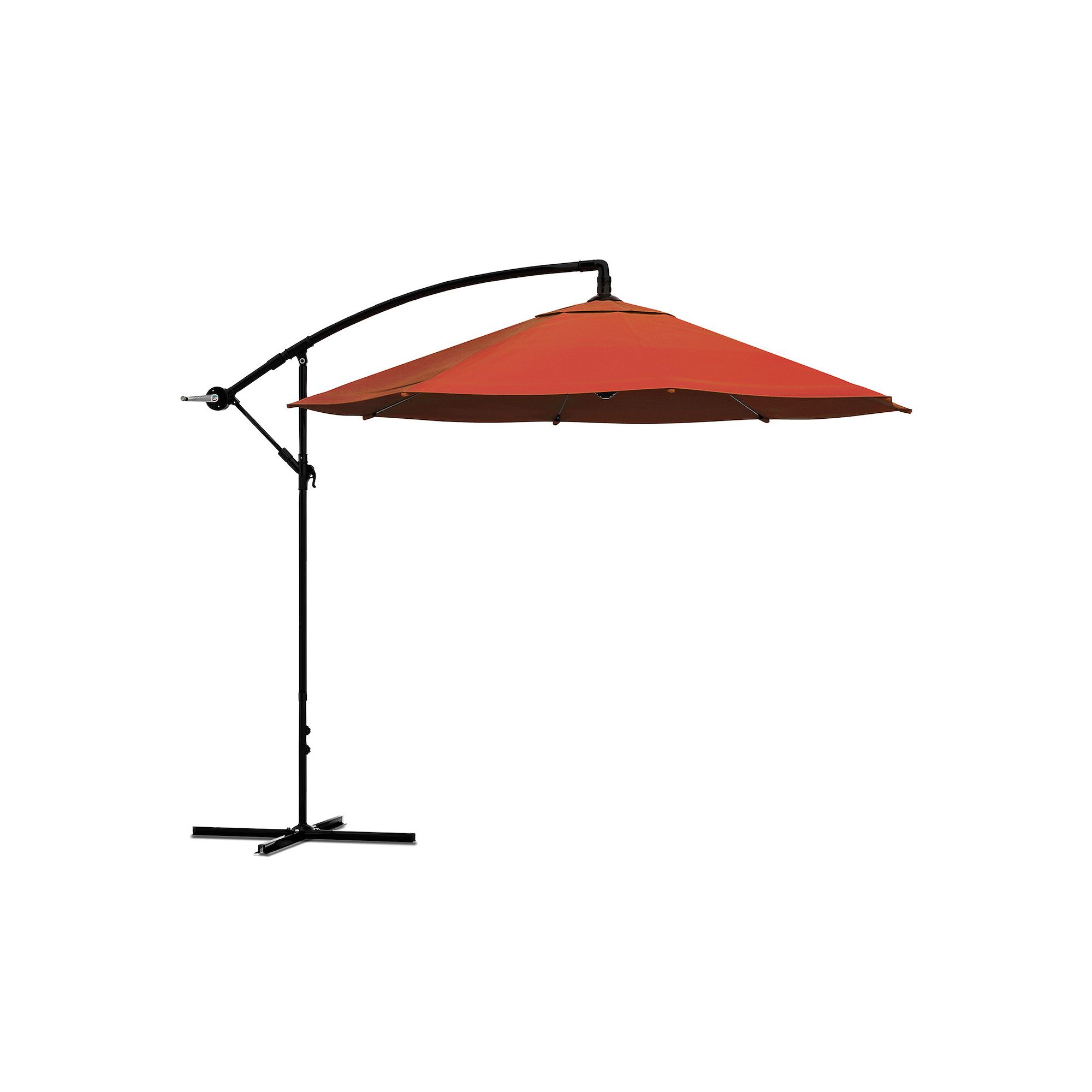 Navarro 10-ft. Outdoor Hanging Patio Umbrella, Orange