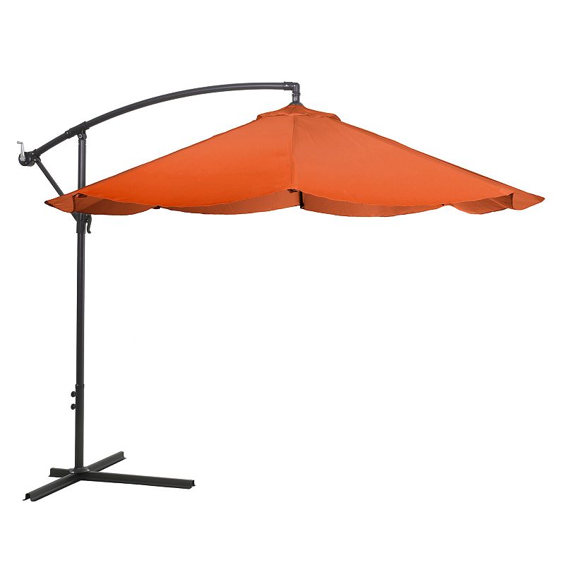 Navarro 10-ft. Outdoor Hanging Patio Umbrella, Orange