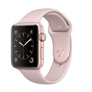 Apple Watch Series 2 (42mm Rose Gold Tone Aluminum with Pink Sand Sport Band)