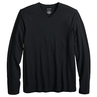 Men's Apt. 9® Premier Flex V-Neck Long Sleeve Tee