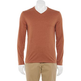 Men's Apt. 9® Premier Flex V-Neck Long Sleeve Tee