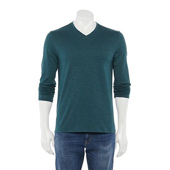 Men's Apt. 9® Premier Flex V-Neck Long Sleeve Tee