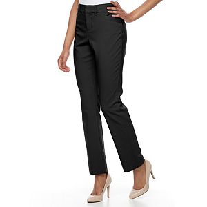 Women's Gloria Vanderbilt Haven Microtech Straight-Leg Dress Pants