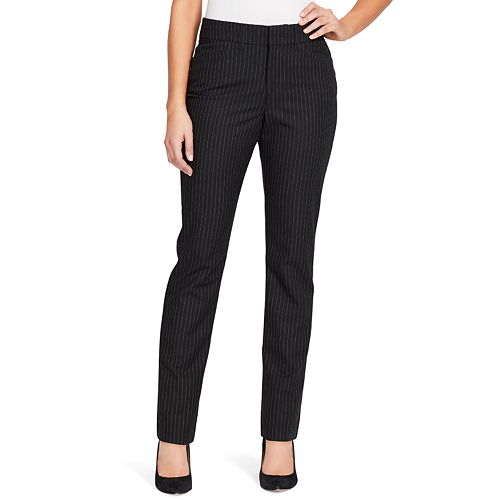 Women's Gloria Vanderbilt Haven Microtech Straight-Leg Dress Pants