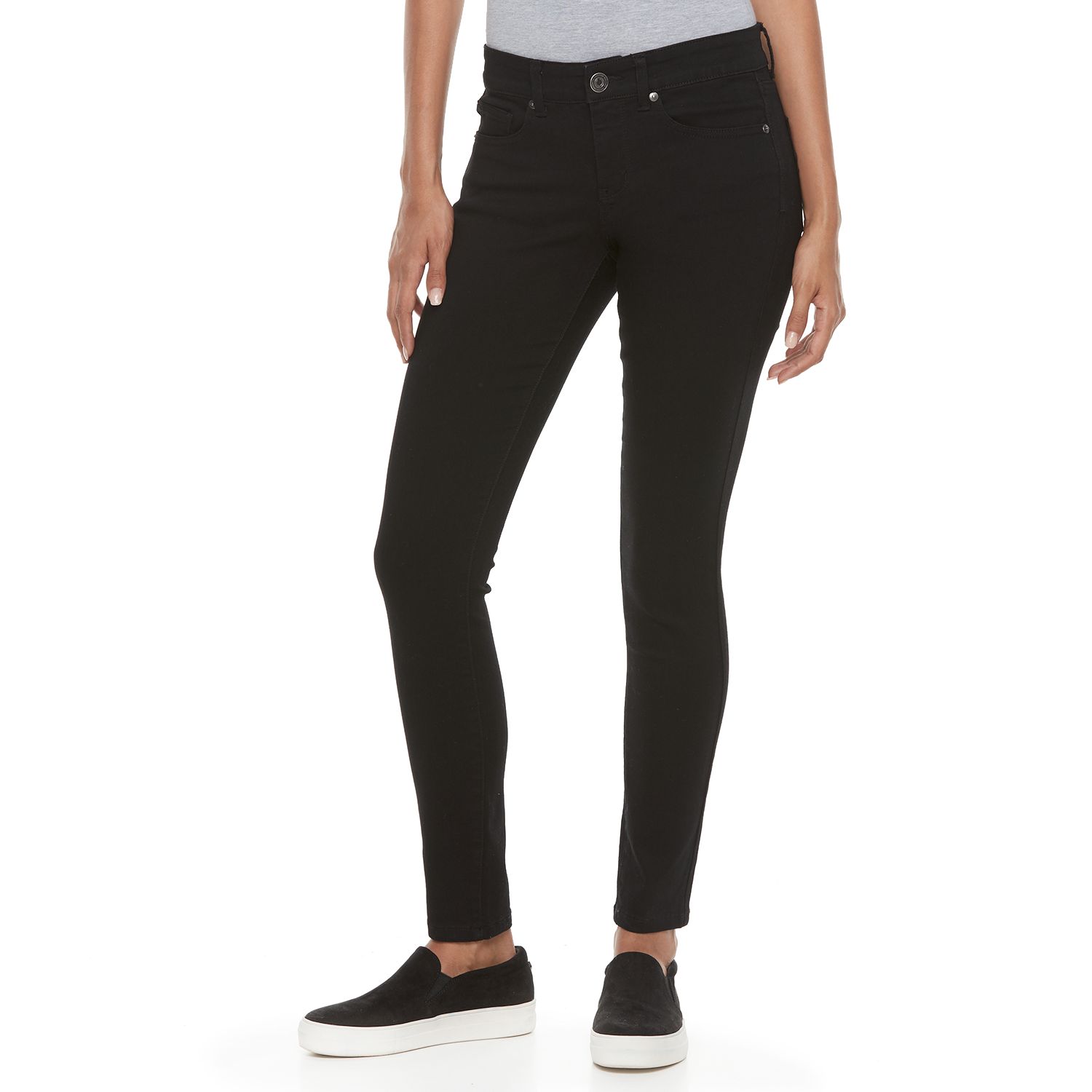 kohls womens black jeans