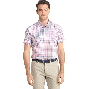 Men's IZOD Advantage Classic-Fit Plaid Stretch Performance Button-Down Shirt