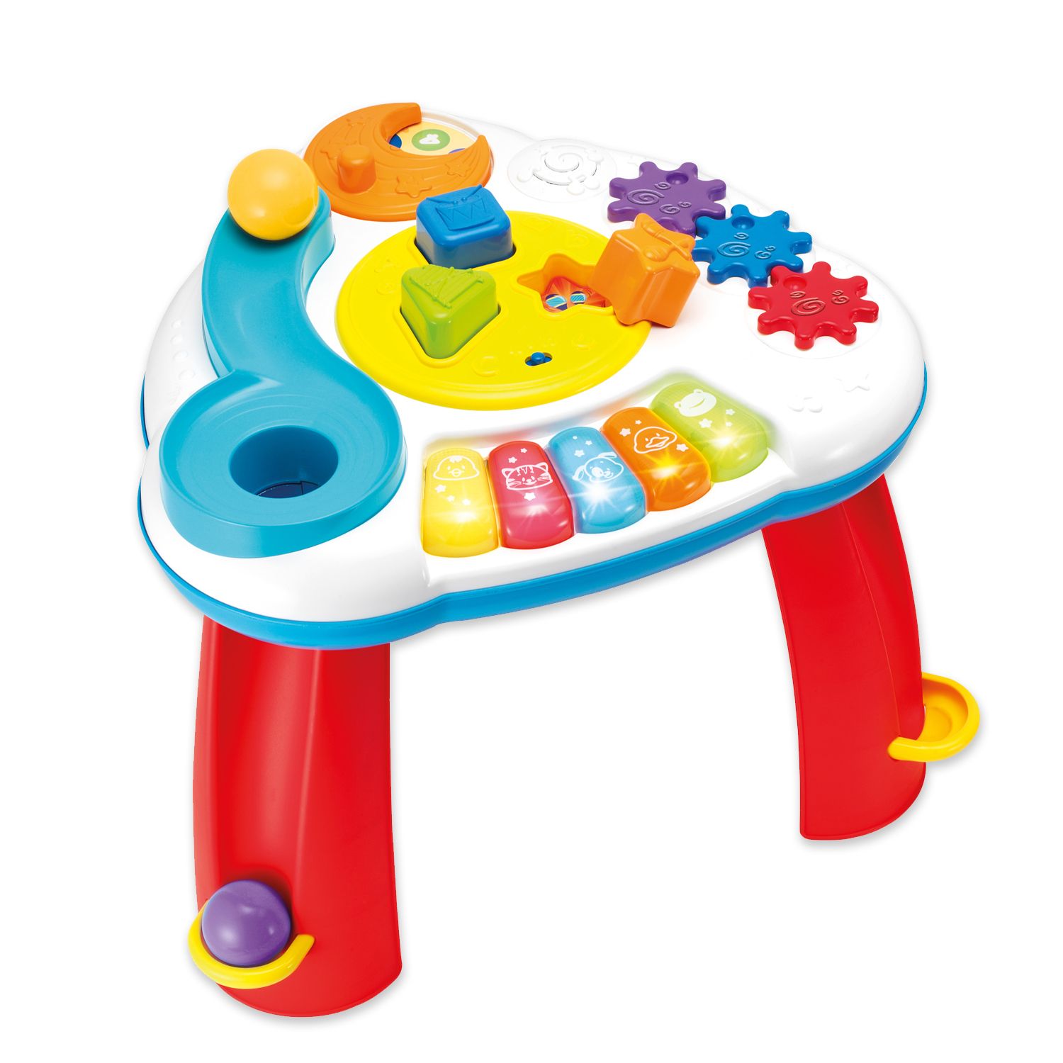 winfun letter train and piano activity table
