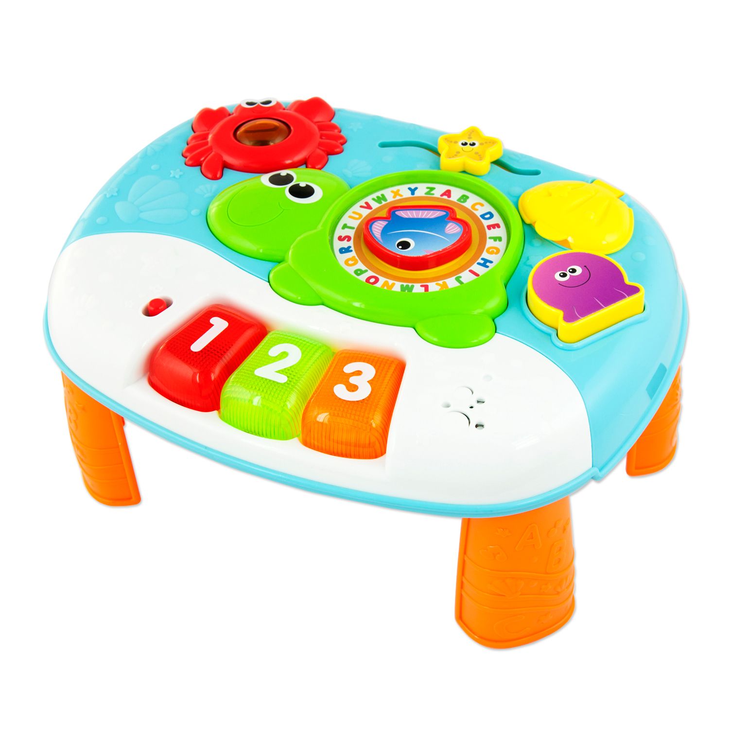 winfun letter train and piano activity table