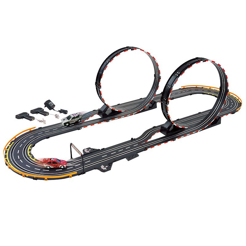 GB Pacific Parallel Looping Electric Power Road Racing Set, Multicolor