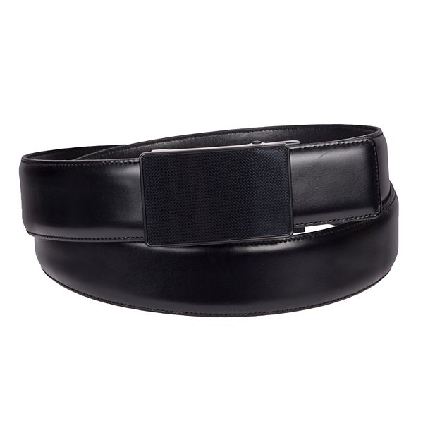 Men Adjustable Leather Belt Black Waist Casual Straps Foshion Buckle  Bussines - China Men Belt and Ratchet Belt price